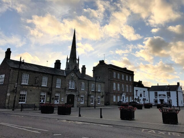 Whittlesey Market Place during the second Covid-19 lockdown
