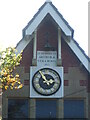 A memorial on the village hall clock