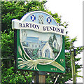 TF7105 : Barton Bendish village sign by Adrian S Pye