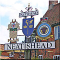 TG3420 : Neatishead village sign by Adrian S Pye