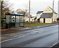 Caerleon Road bus stop and shelter, Ponthir, Torfaen