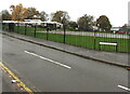 ST3091 : School perimeter railings, Wavell Drive, Malpas, Newport by Jaggery