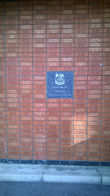 Centenary wall, Selhurst Park