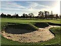 TL5379 : Practice bunker and green at Ely Golf Club, Cambridgeshire by Richard Humphrey