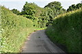 Bend in track near Broom Knoll