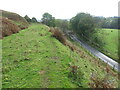 Former railway line above A70 road