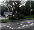 Direction and distances sign in Coychurch