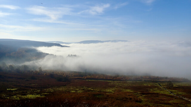 Temperature inversion from the Baysdale road