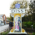 Diss Town Sign