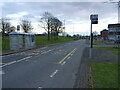 Bus stops and a view along Park Lane