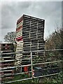 Pile of pallets near Catsfold Farm