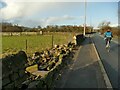 Broken wall, Ilkley Road