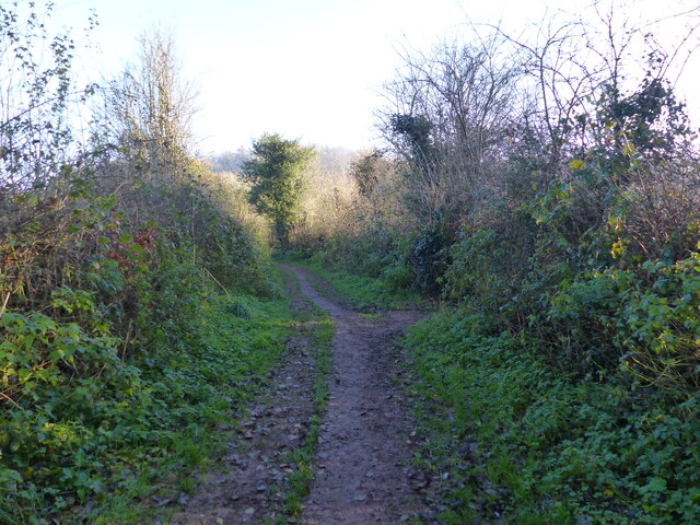 Usk Valley Walk - path to car park