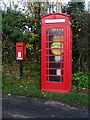 Letterbox and former telephone box