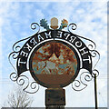 Thorpe Market village sign - reverse