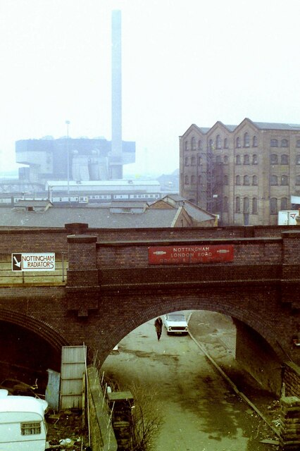 Nottingham in the 1980s - London Road Goods depot entrance