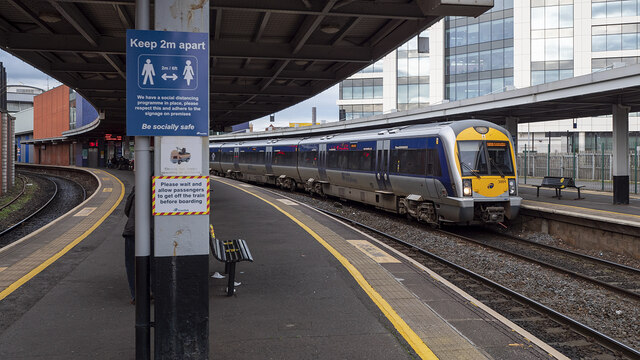 Train, Belfast Lanyon Place Station © Rossographer cc-by-sa/2.0 ...