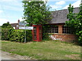 K6 telephone box and fingerpost, Sotby 