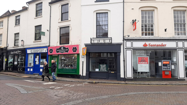 High Street businesses, Ross-on-Wye, 2020