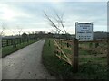 Notice on Longlands Lane