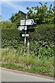 Roadsign, Gibbs Brook Lane, Popes Lane junction