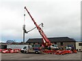 Working on a telecoms mast at St Catherine