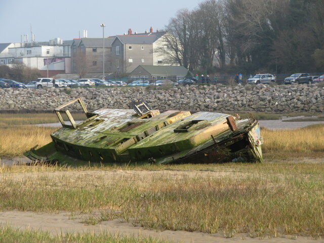 Derelict boat in Barry Harbour