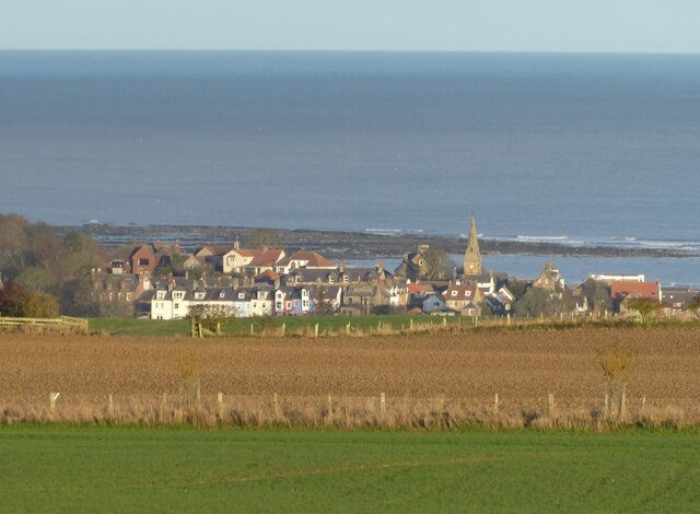 Alnmouth viewed from Bilton Banks