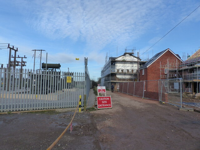New houses being built, Sudbrook, Monmouthshire