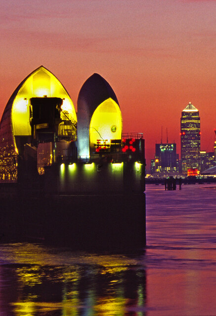 Thames Barrier At Dusk © Christine Matthews :: Geograph Britain And Ireland