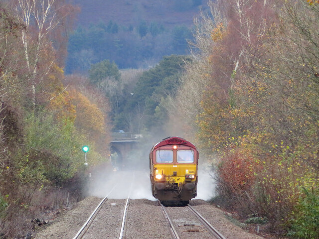 Rail-head treatment train near Heath