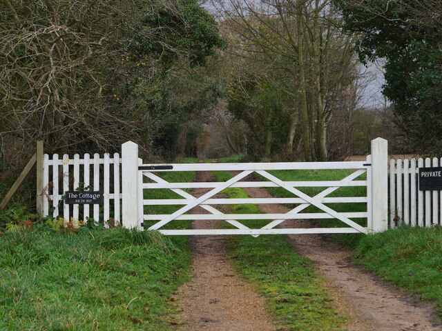 Gated entrance to The Cottage