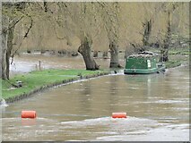 SU9948 : Guildford - River Wey in Flood by Colin Smith