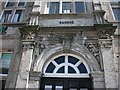 SH5872 : Arch above door of Lloyds bank on the High Street, Bangor by Meirion