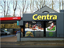 H4572 : Santa with sleigh, Centra shop, Omagh by Kenneth  Allen