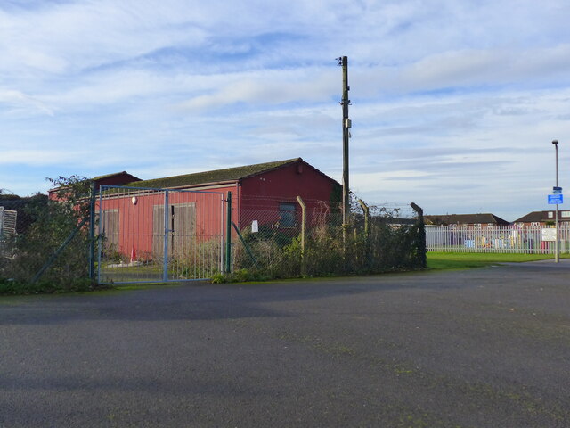 Storage building by the recreation ground car park, Caldicot
