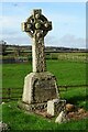 SO7626 : Gravestone with a Celtic cross by Philip Halling