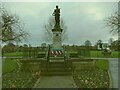 SE2037 : Calverley war memorial, Victoria Park - front view by Stephen Craven