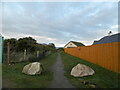 Footpath on edge of course of Nairn Golf Club