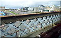 Lattice girder bridge over Clyde Place