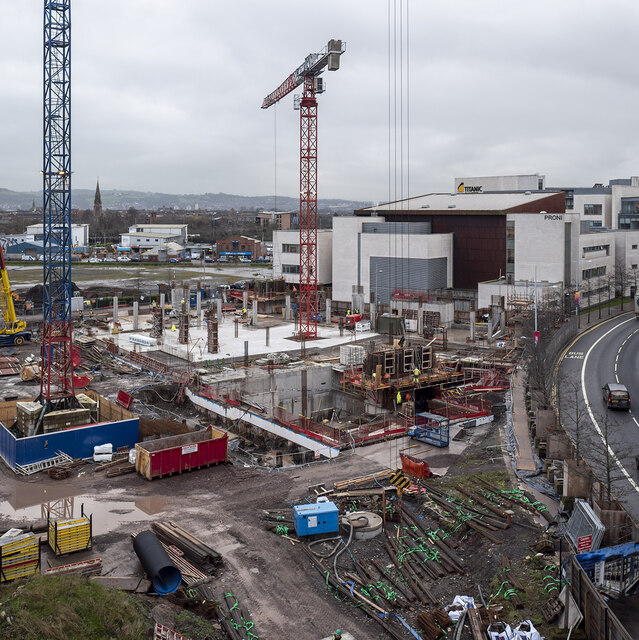 Construction site, Belfast \u00a9 Rossographer :: Geograph Britain and Ireland