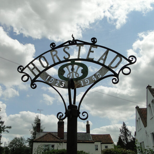 Horstead village sign