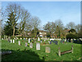TL3911 : Graveyard, Stanstead Abbotts old church by Robin Webster