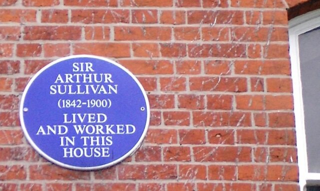 Sir Arthur Sullivan Plaque on River House