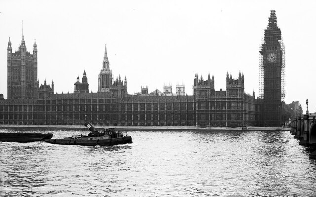 Houses of Parliament from Westminster Bridge 1955