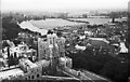 View of Windsor town centre from the Round Tower, Windsor Castle 1955