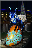 SJ8097 : Bee in the City #91, Blue Bee-ter at MediaCityUK by David Dixon