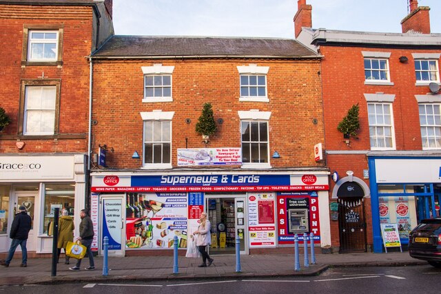 Post Office, Ashby-de-la-Zouch, with monstrous frontage