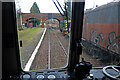 SK3903 : Driver's eye view, Market Bosworth Station by Chris Allen