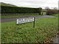 Bilingual Simonston Road name sign, Bridgend